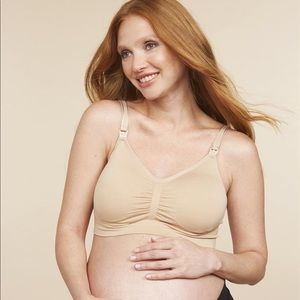 Motherhood Maternity Nursing Bra‎ Nude Seamless Full Bust Large
